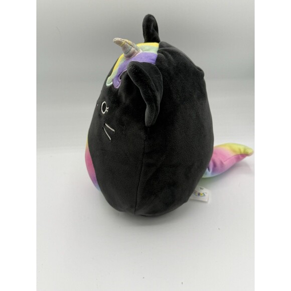 Squishmallows Caylee Unicorn Cat 7.5” Plush Toy Caticorn Rainbow Black Kellytoy - Picture 2 of 5
